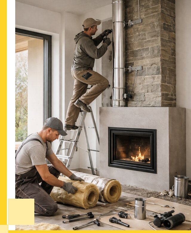 Монтаж дымоходов для каминов в Заволжье от 15276 р. ЭриданЗвл