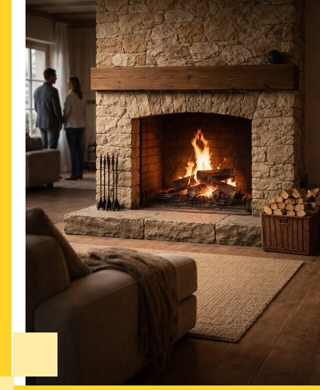 Открытые камины под ключ в Заволжье от 152760 р. ЭриданЗвл