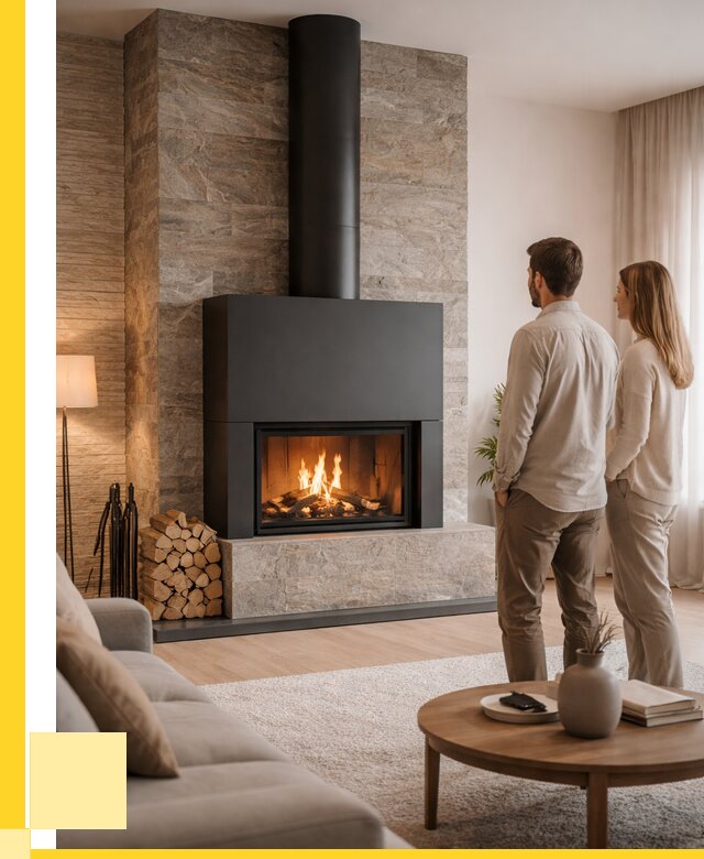 Закрытые камины под ключ в Заволжье от 122208 р., ЭриданЗвл