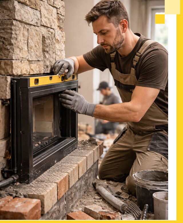 Дровяные камины под ключ в Заволжье: монтаж, обустройство