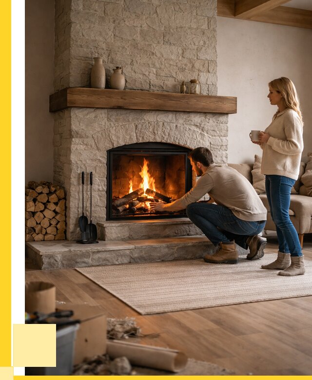 Камины для загородного дома в Заволжье от 356440 р., ЭриданЗвл