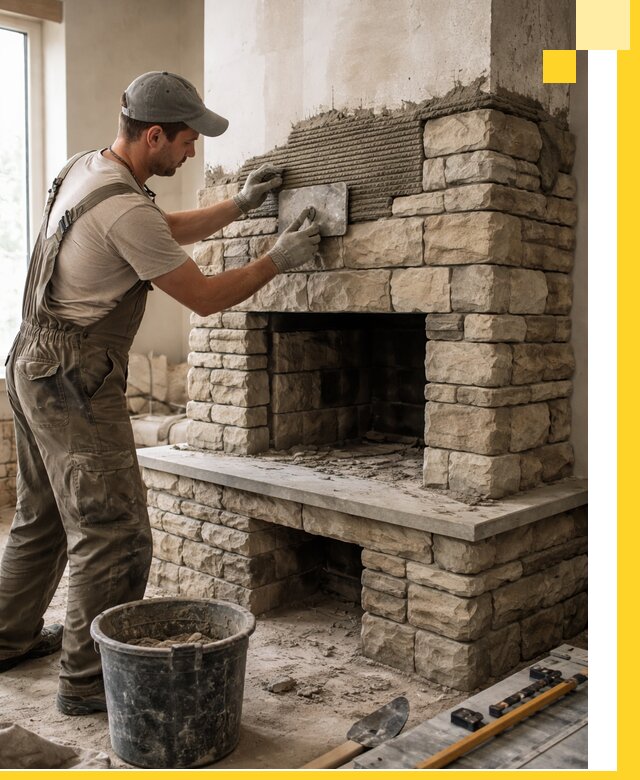 Строительство каминов под ключ в Заволжье от проектирования до монтажа