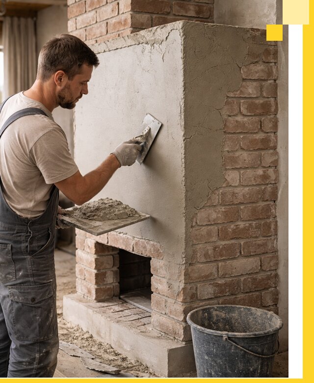 Отделка печей и облицовка каминов в Заволжье под ключ