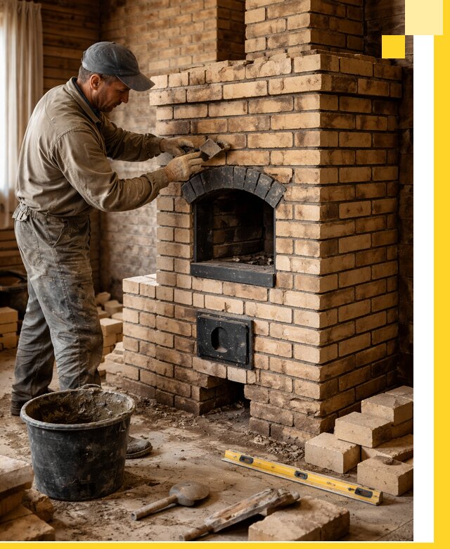Кирпичные печи под ключ в Заволжье: проектирование и кладка