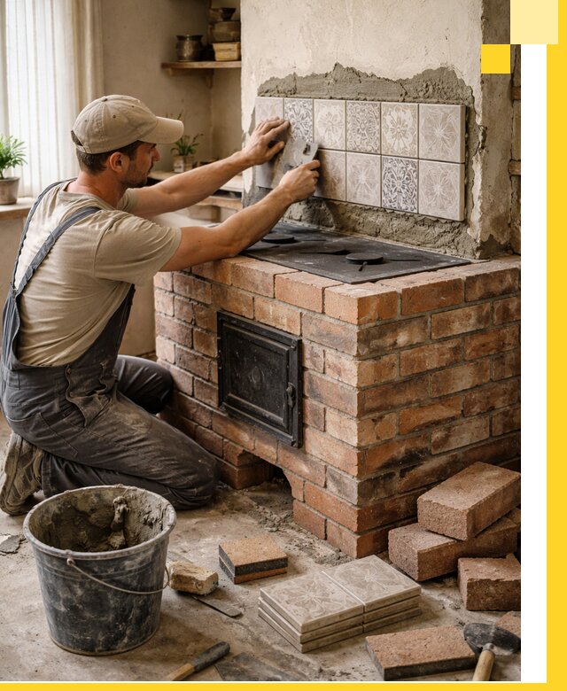 Печи с плитой на заказ монтаж гарантия и сервис в Заволжье