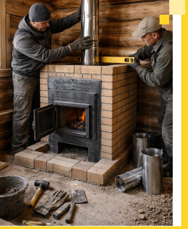 Проектирование, изготовление и установка банных печей в Заволжье