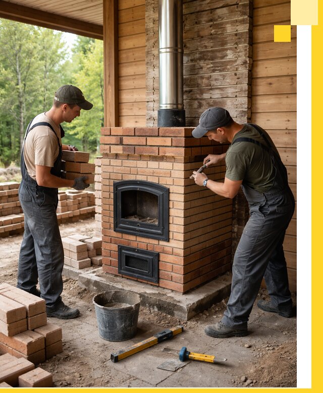 Производство и установка дачных печей под ключ в Заволжье
