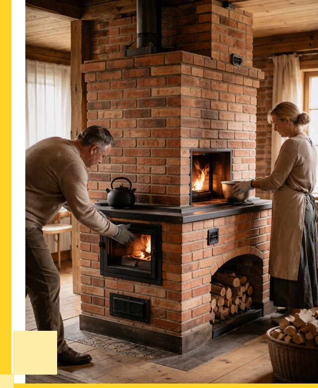 Печи для загородного дома под ключ в Заволжье от 81472 р. | ЭриданЗвл