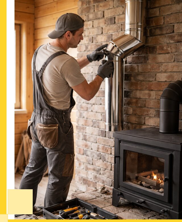 Монтаж дымоходов для печей в Заволжье от 7638 р. | ЭриданЗвл
