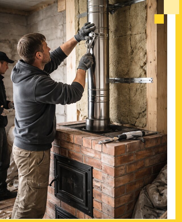 Изготовление и монтаж печей и дымоходов под ключ в Заволжье