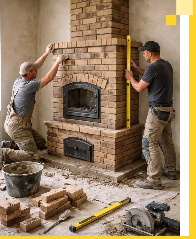 Продажа и установка печей и каминов для дома под ключ в Заволжье