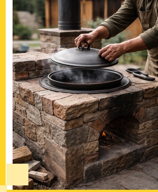 Печи для казана в Заволжье по цене от 18331 р. | ЭриданЗвл