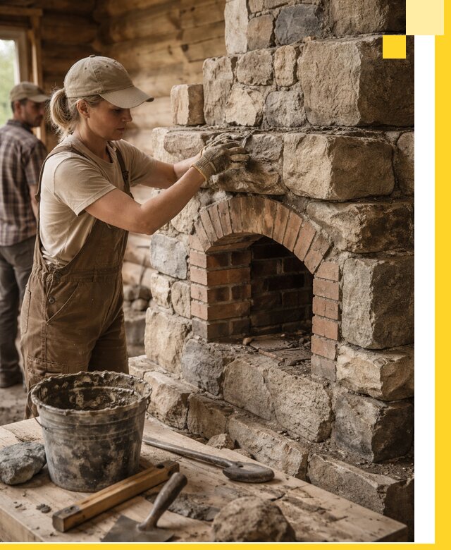 Каменные печи на заказ и монтаж в Заволжье, долговечные решения