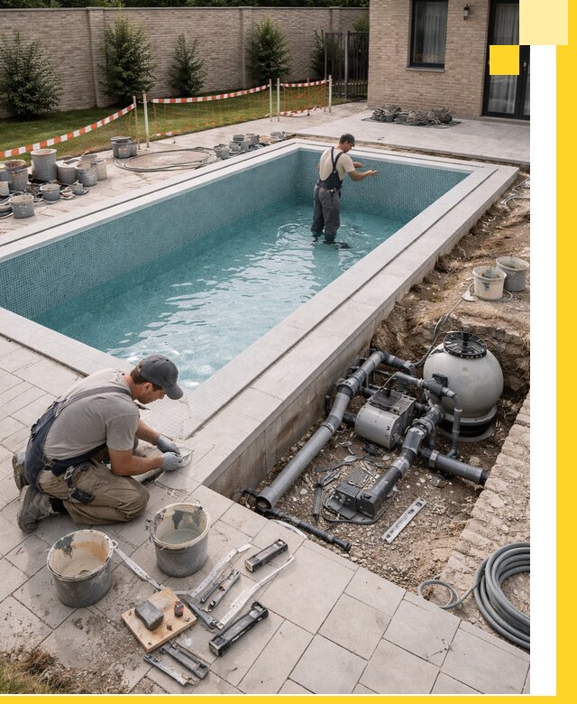 Строительство бассейнов под ключ в Заволжье: проекты и монтаж