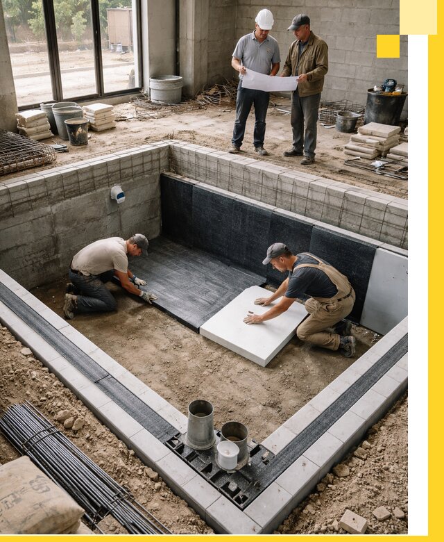 Проекты частных и общественных бассейнов под ключ в Заволжье