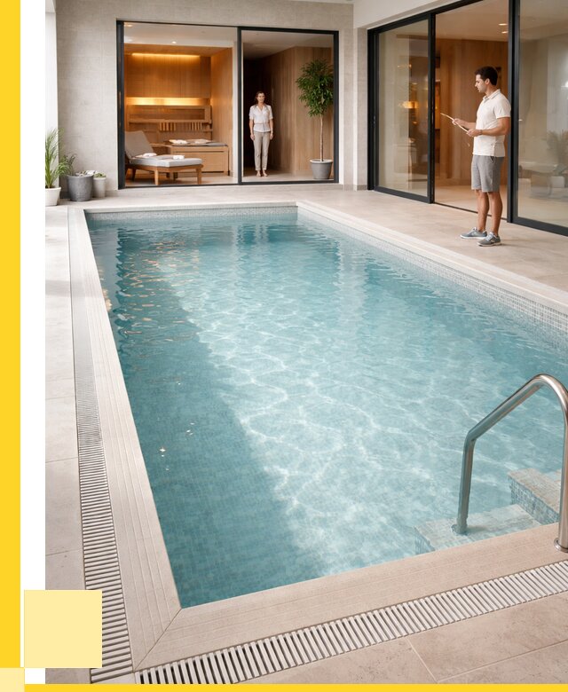 Отделка бассейна пленкой ПВХ в Заволжье от 3564 р. - ЭриданЗвл