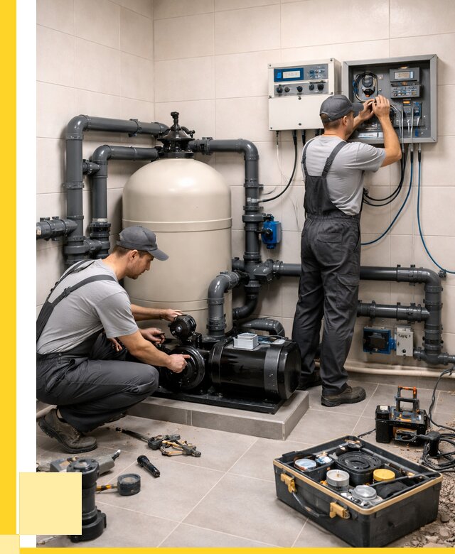 Монтаж оборудования для бассейнов в Заволжье от 40736 р. | ЭриданЗвл