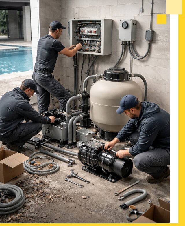 Профессиональный монтаж оборудования для бассейнов в Заволжье