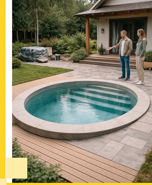 Бассейн на даче под ключ в Заволжье от 203680 р., ЭриданЗвл