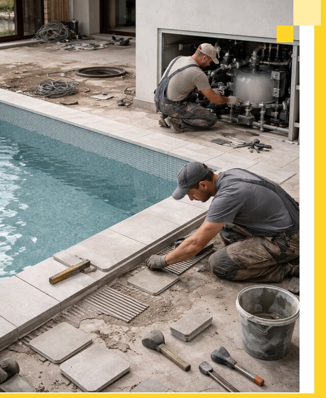 Строительство и монтаж бассейнов в коттедже в Заволжье