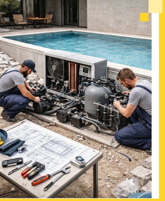 Проектирование и монтаж бассейнов с подогревом в Заволжье