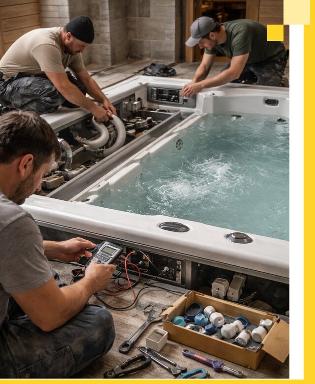 Гидромассажные бассейны под ключ в Заволжье, дизайн и монтаж