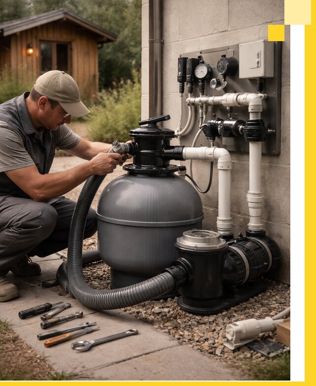 Продажа и монтаж фильтров и насосов для бассейнов в Заволжье