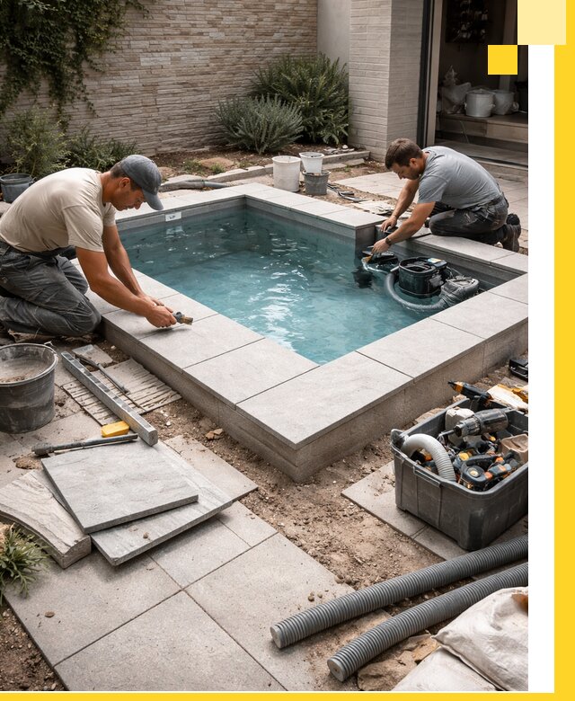 Мини бассейны под ключ в Заволжье, дизайн и установка