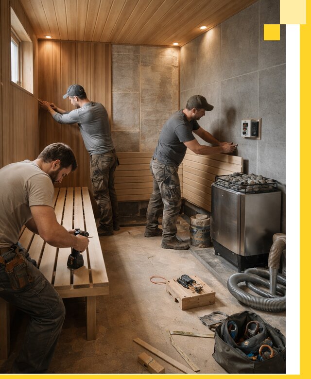 Сауны под ключ в Заволжье, проектирование, строительство, отделка