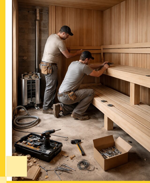 Монтаж саун под ключ в Заволжье от 122208 р. | ЭриданЗвл