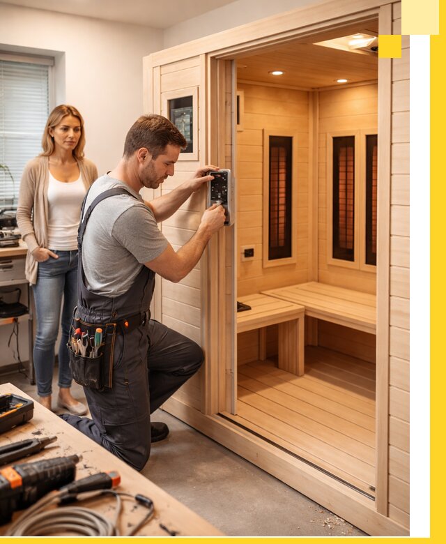 Инфракрасные сауны под ключ в Заволжье продажа и установка