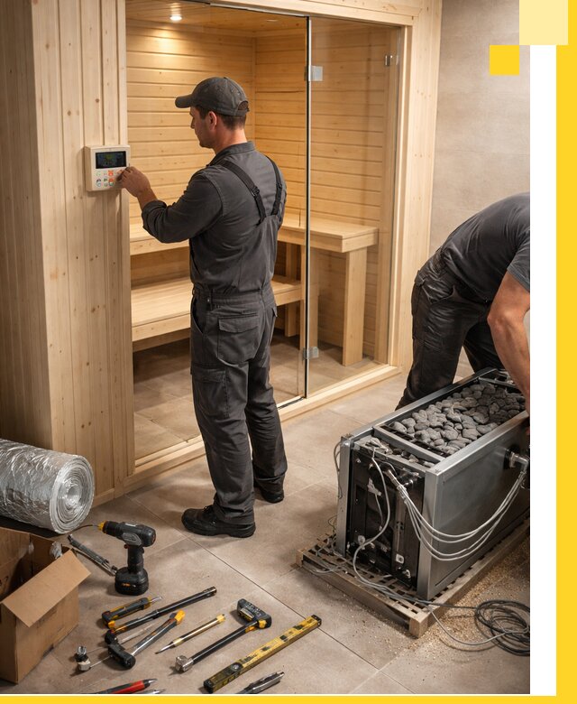 Поставка, установка и монтаж электрических саун в Заволжье