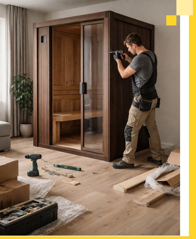 Установка и производство мини саун под ключ в Заволжье