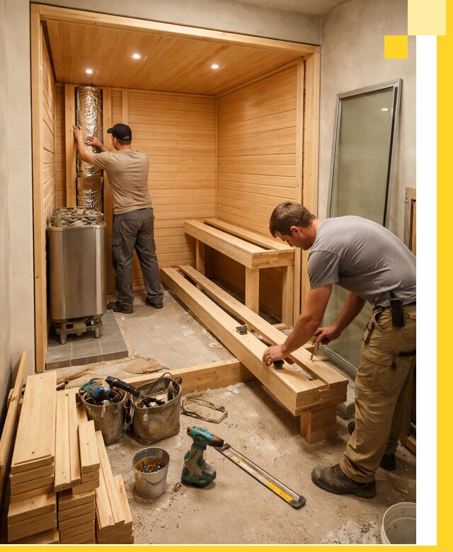 Проектирование и установка домашних саун под ключ в Заволжье