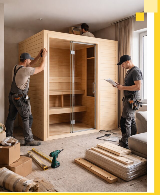 Установка и благоустройство саун в квартире в Заволжье