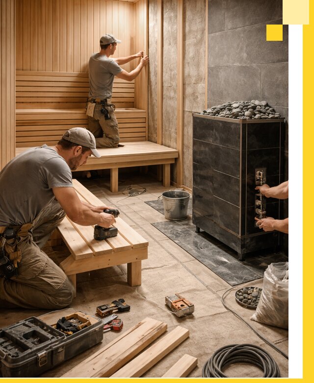 Дизайн и строительство интерьерных саун под ключ в Заволжье