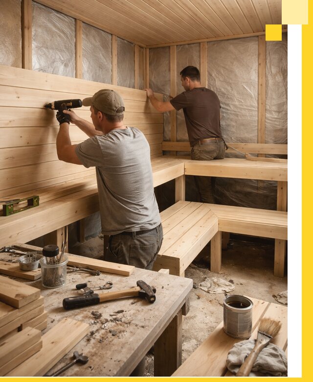 Профессиональная отделка бань и саун под ключ в Заволжье