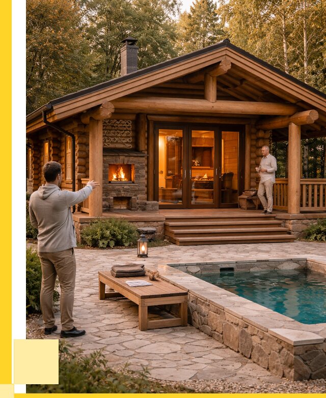 Проекты бань и хамам в Заволжье от 25460 р. | ЭриданЗвл