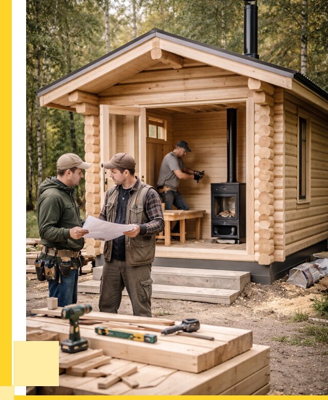 Монтаж бань под ключ в Заволжье — от 203680 р. | ЭриданЗвл