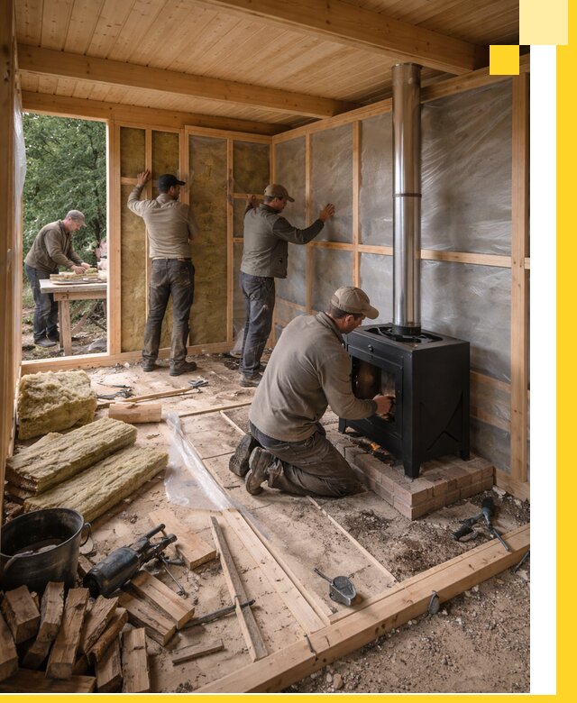 Профессиональный монтаж бань под ключ в Заволжье для дома