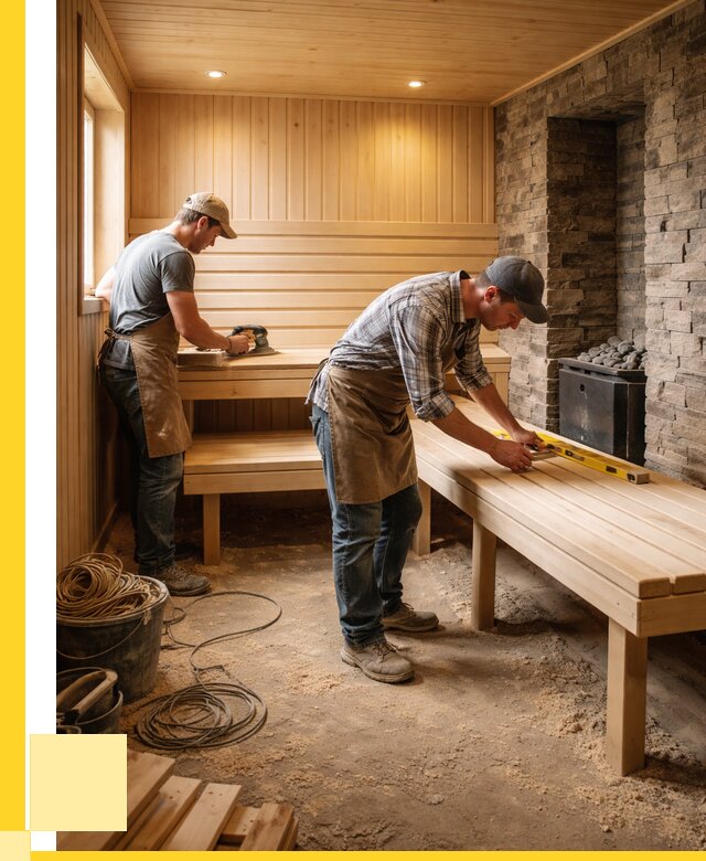 Отделка бани в Заволжье: внутренняя отделка от 3055 р. | ЭриданЗвл