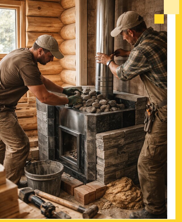 Строительство и отделка русских бань под ключ в Заволжье