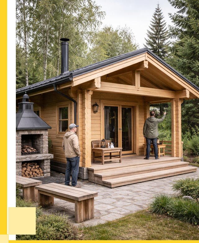 Деревянные бани под ключ в Заволжье от 458280 р. | ЭриданЗвл