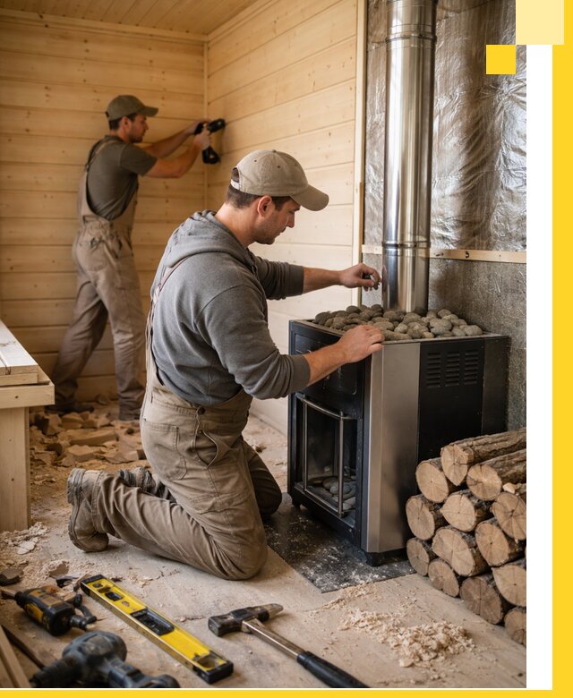 Строительство деревянных бань под ключ в Заволжье проекты и монтаж