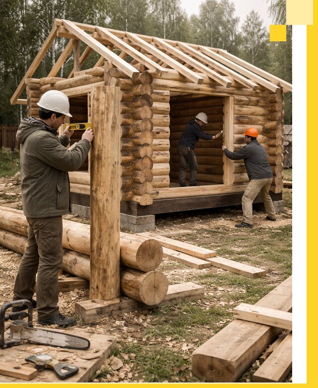 Строительство бань для дачи под ключ в Заволжье с доставкой и монтажом