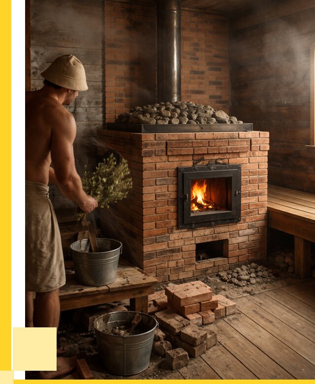 Кирпичные банные печи в Заволжье от 91656 р. | ЭриданЗвл