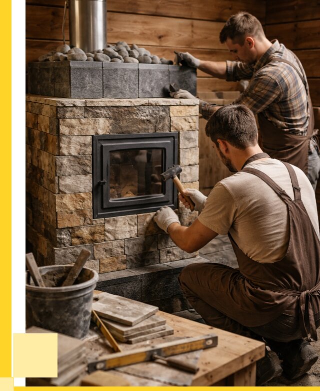 Облицовка банной печи в Заволжье от 15276 р. | ЭриданЗвл