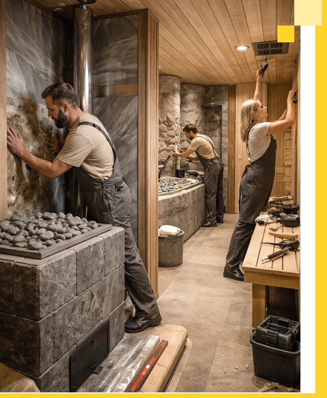 Строительство бань и SPA процедур в Заволжье под ключ и отделкой