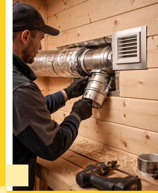 Монтаж вентиляции бани в Заволжье от 12221 р. | ЭриданЗвл