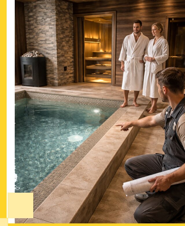 Проект бани с бассейном под ключ в Заволжье от 66196 р. | ЭриданЗвл